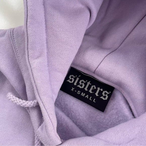 Sisters James Charles Lilac Lavender Purple Oversized Hoodie Size XS - Picture 5 of 8